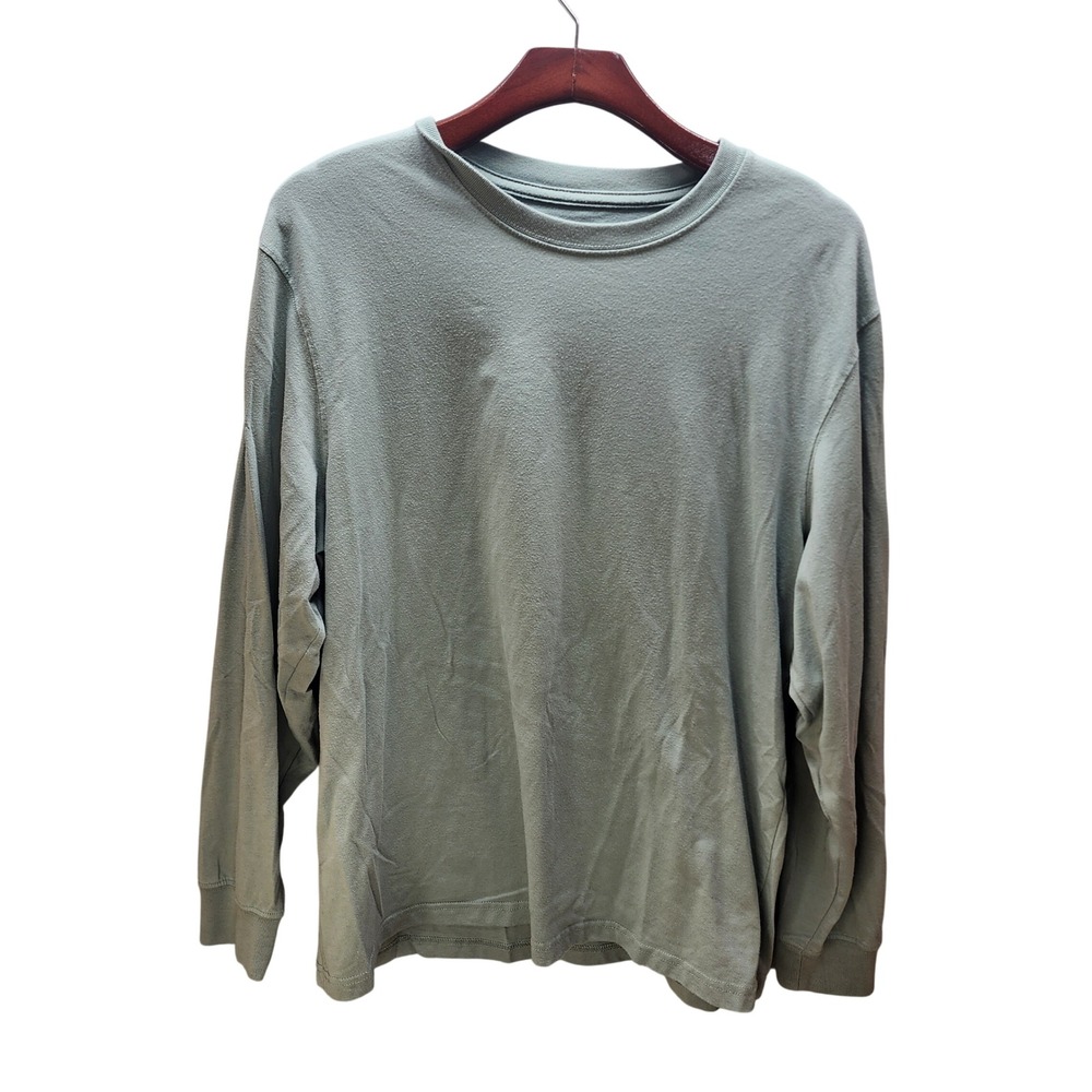 Member's Mark Mens Essential Crewneck Long Sleeve Tee Green River MM000692 L